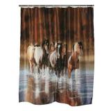 Rivers Edge Products V Shultz Horse Shower Curtain