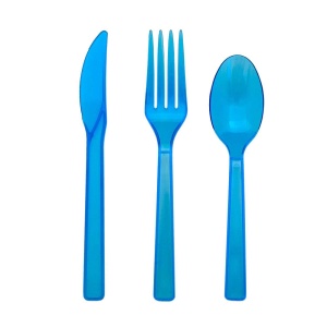 Northwest Enterprises, Inc.-Neon Cutlery/Knives-Spoons-Forks,  Голубой,  16